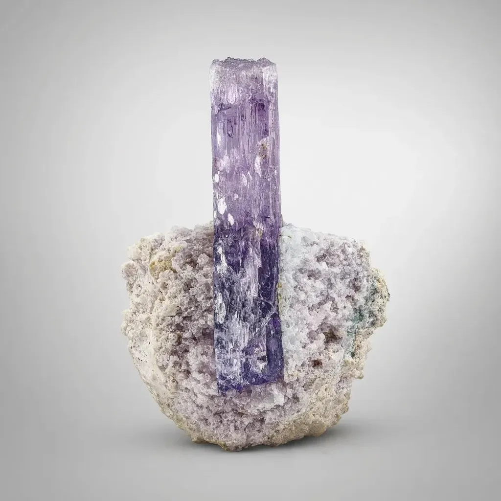 Kunzite on Albite image