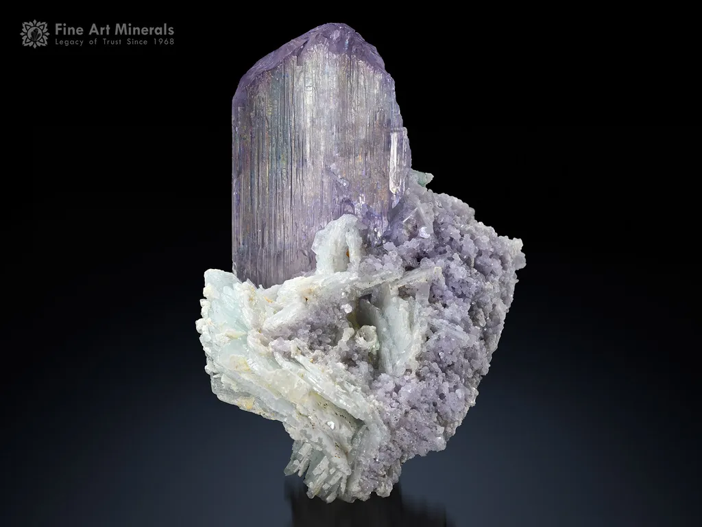 Kunzite with Lepidolite from Afghanistan image