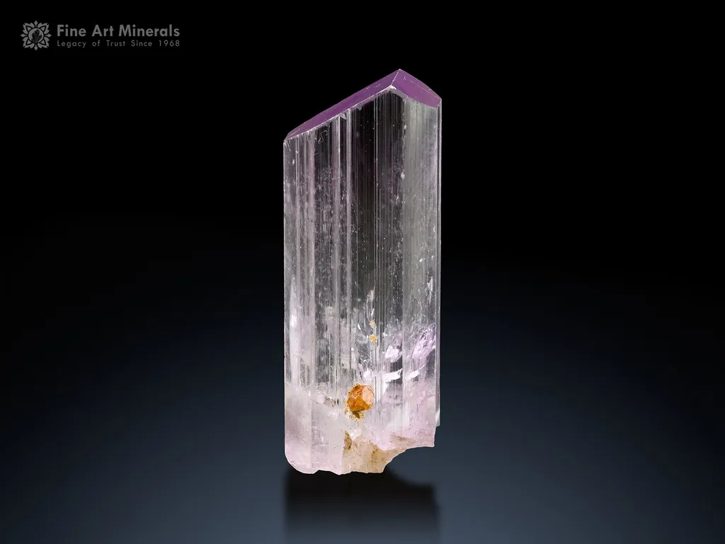 Kunzite with Microlite from Nuristan Afghanistan image
