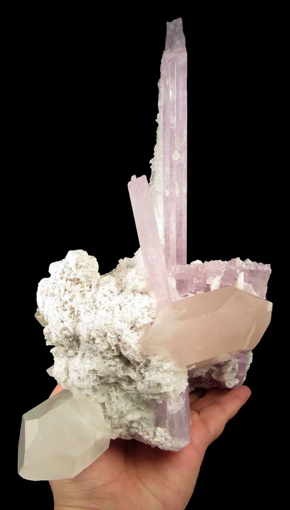 Kunzite With Morganite and Quartz - image 5