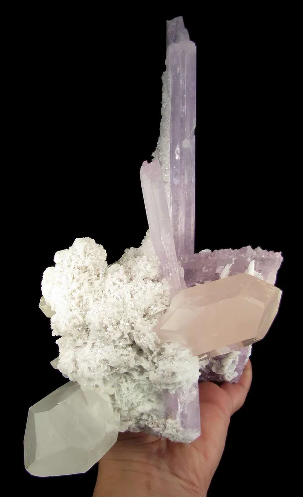 Kunzite With Morganite and Quartz - image 2
