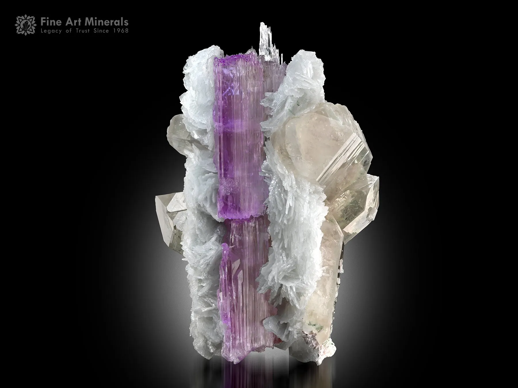 Kunzite with Quartz and Cleavelandite from Afghanistan - image 2
