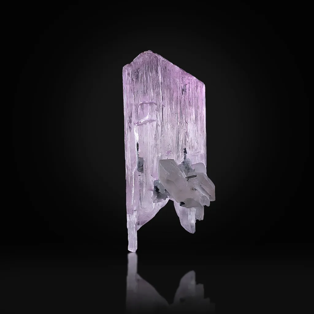 Kunzite with Tourmaline image