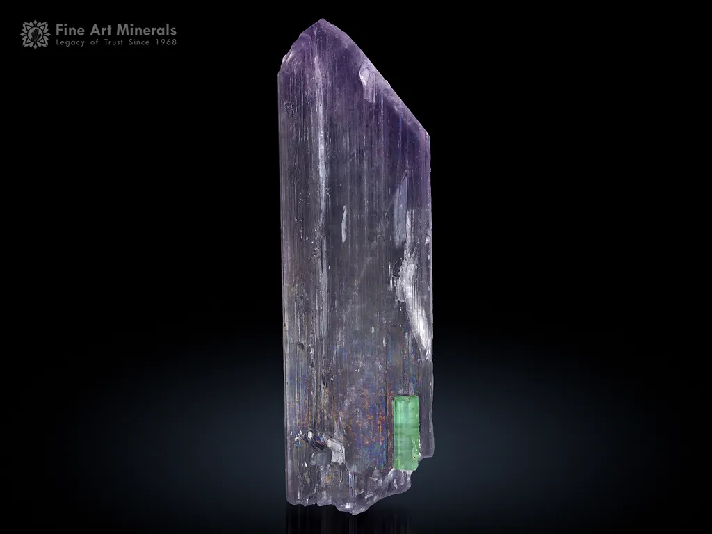 Kunzite with Tourmaline from Afghanistan image