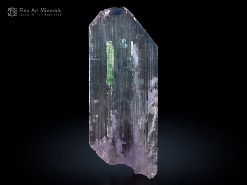 Kunzite with Tourmaline from Afghanistan image