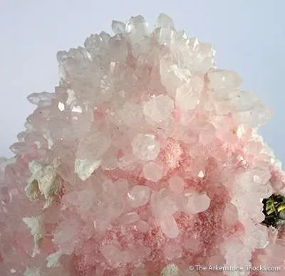 Kutnahorite And Quartz on Rhodochrosite - image 2