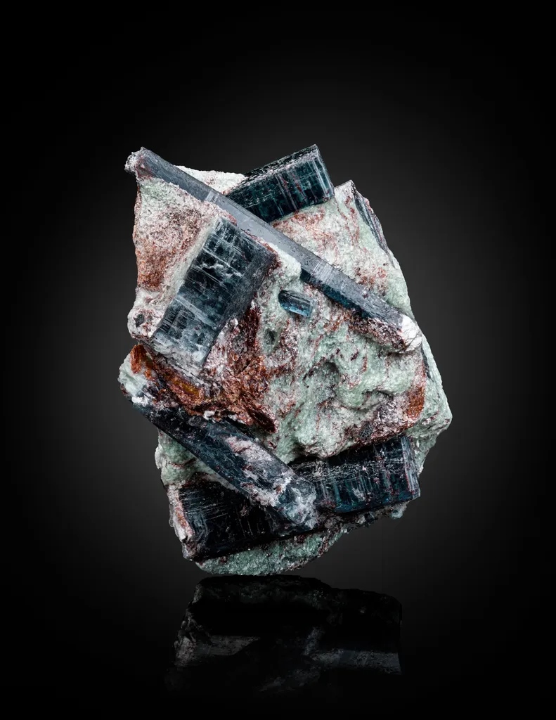 Kyanite in Fuchsite with Staurolite image