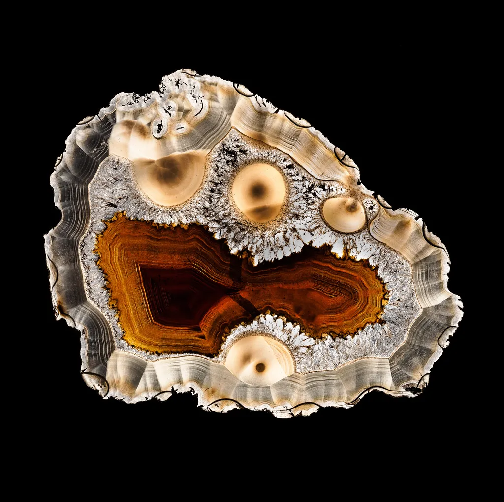 Laguna Agate (Transmitted light) image