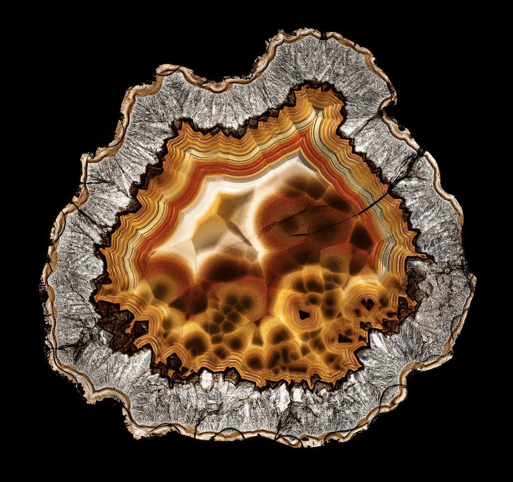 Laguna Agate (Transmitted light) image