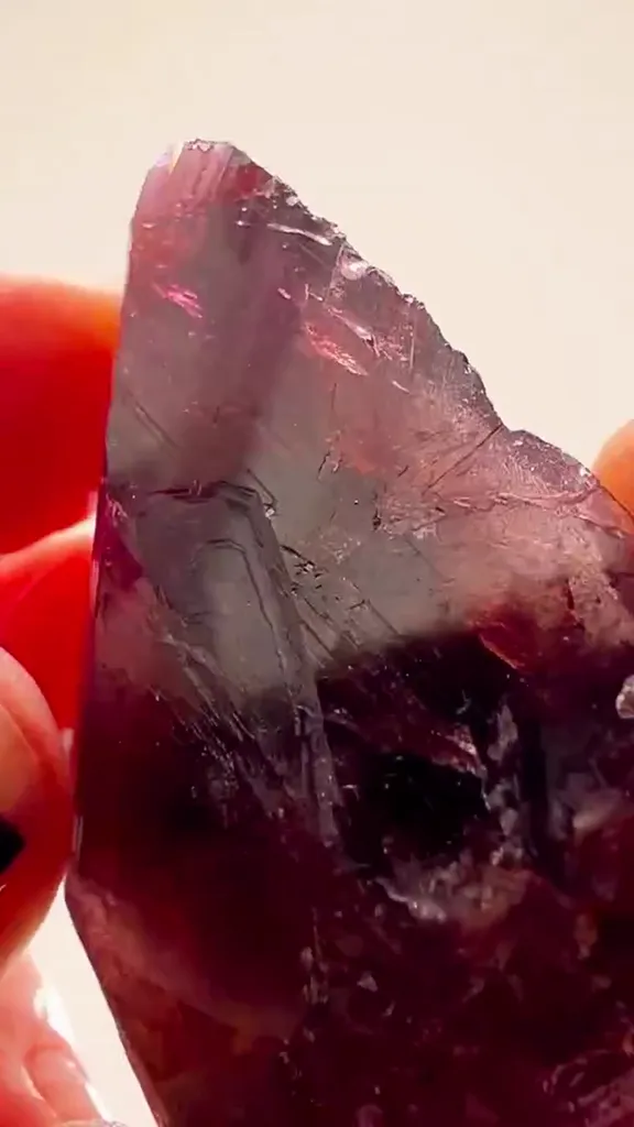LARGE BLADE OF PURPLE-BROWN Axinite — SHIGAR VALLEY BEAUTY! - image 3