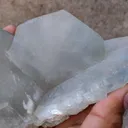 Large Blue Barite with Yellow Calcite. - image 7