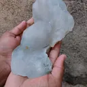 Large Blue Barite with Yellow Calcite. - image 8