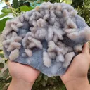 Large Blue Quartz With Coating Calcite from India - image 9