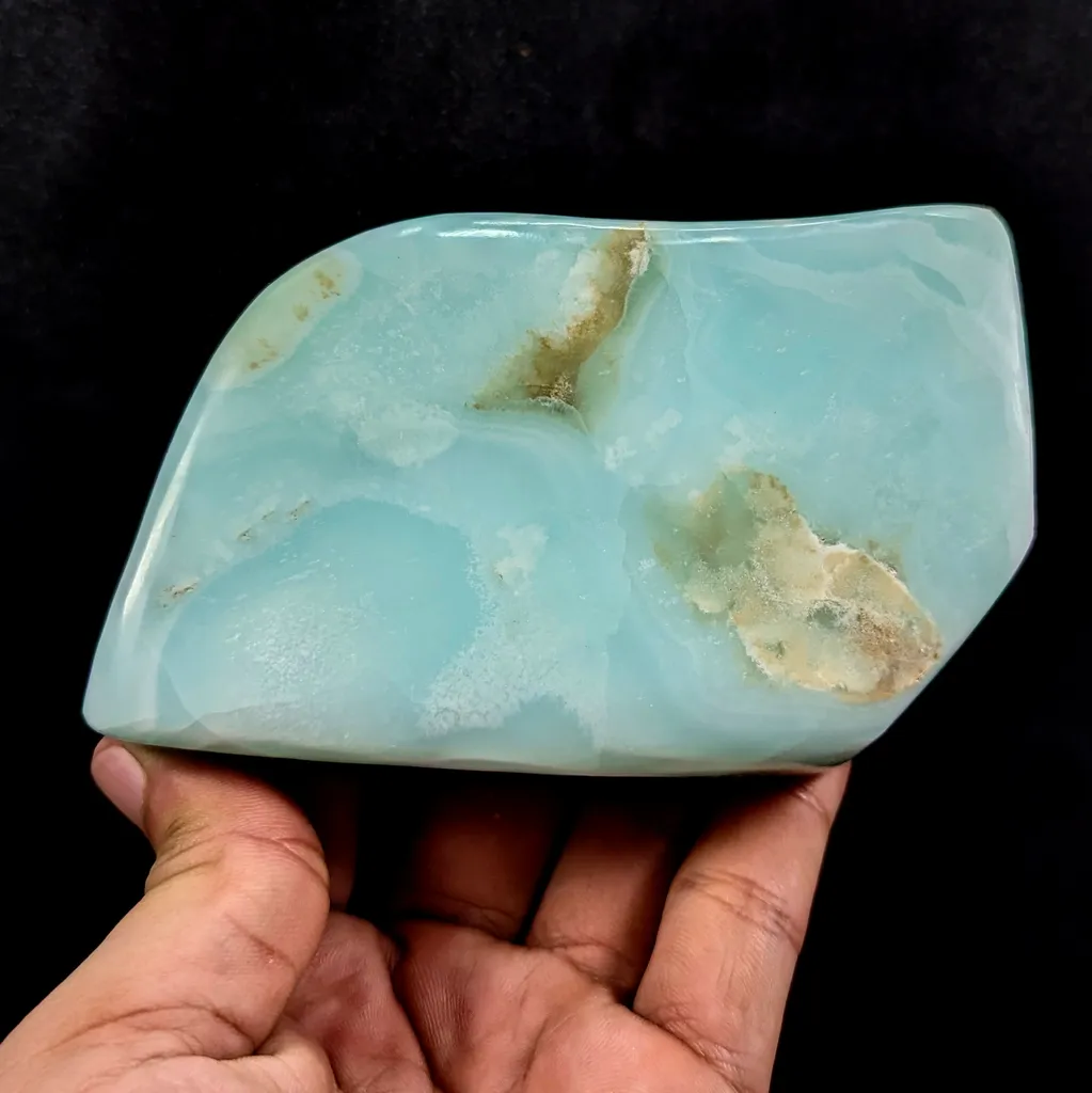 Large Caribbean Calcite Freeform Blue Rocks and Geodes Balochistan - image 3