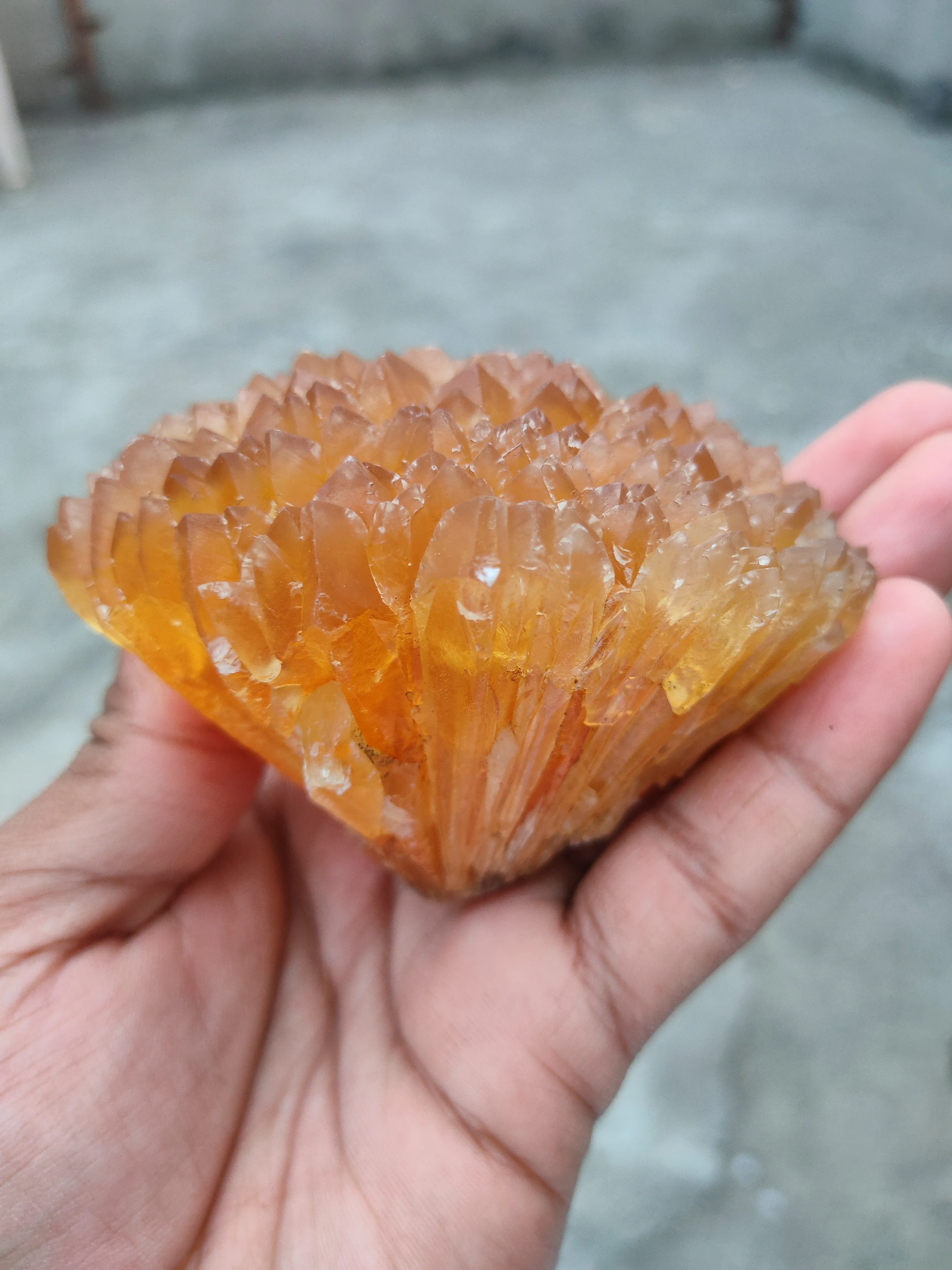 Large Honey calcite Flower - image 7
