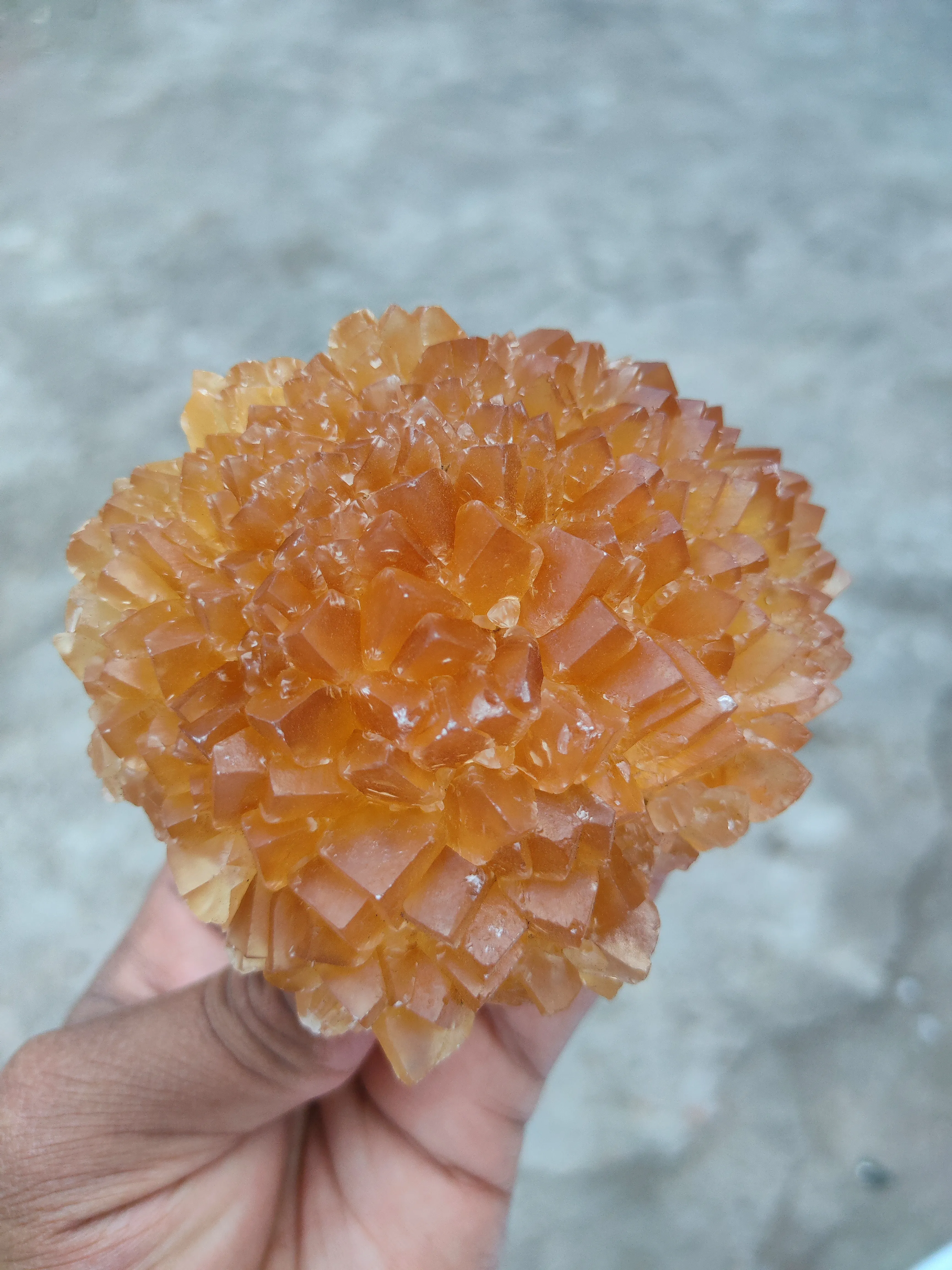Large Honey calcite Flower - image 8