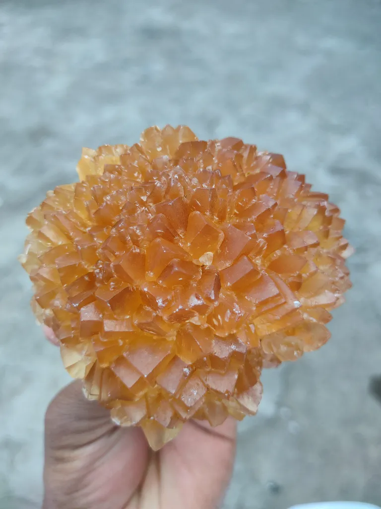 Large Honey calcite Flower - image 5