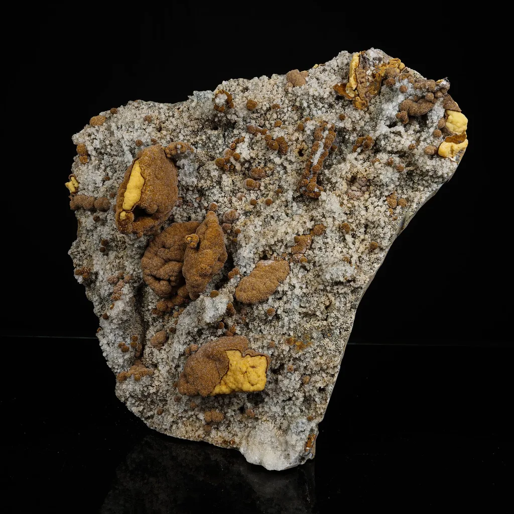 Large Museum-Grade Gyrolite Nodules on Heulandite & Micro-Quartz Matrix – - image 2