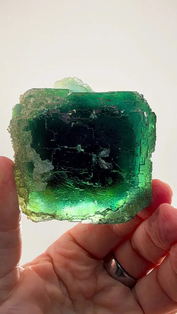 Large Okorusu Cube Fluorite. ONE CUBE. ENDLESS DEPTH. - image 2
