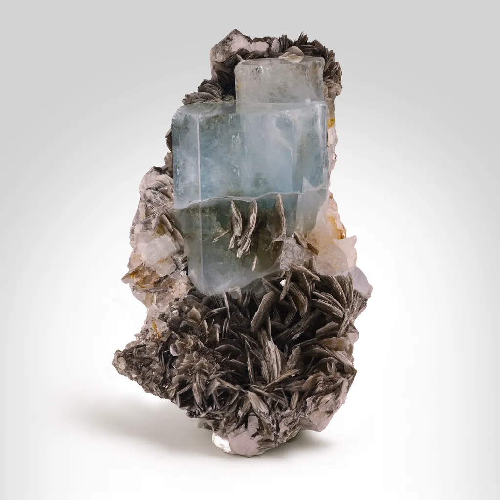 Large Pakistani Aquamarine on Matrix image