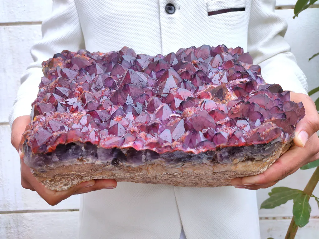 Large Size Alien Amethyst Phantom Quartz Crystal, Auralite Stone - image 8