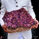 Large Size Alien Amethyst Phantom Quartz Crystal, Auralite Stone - image 1