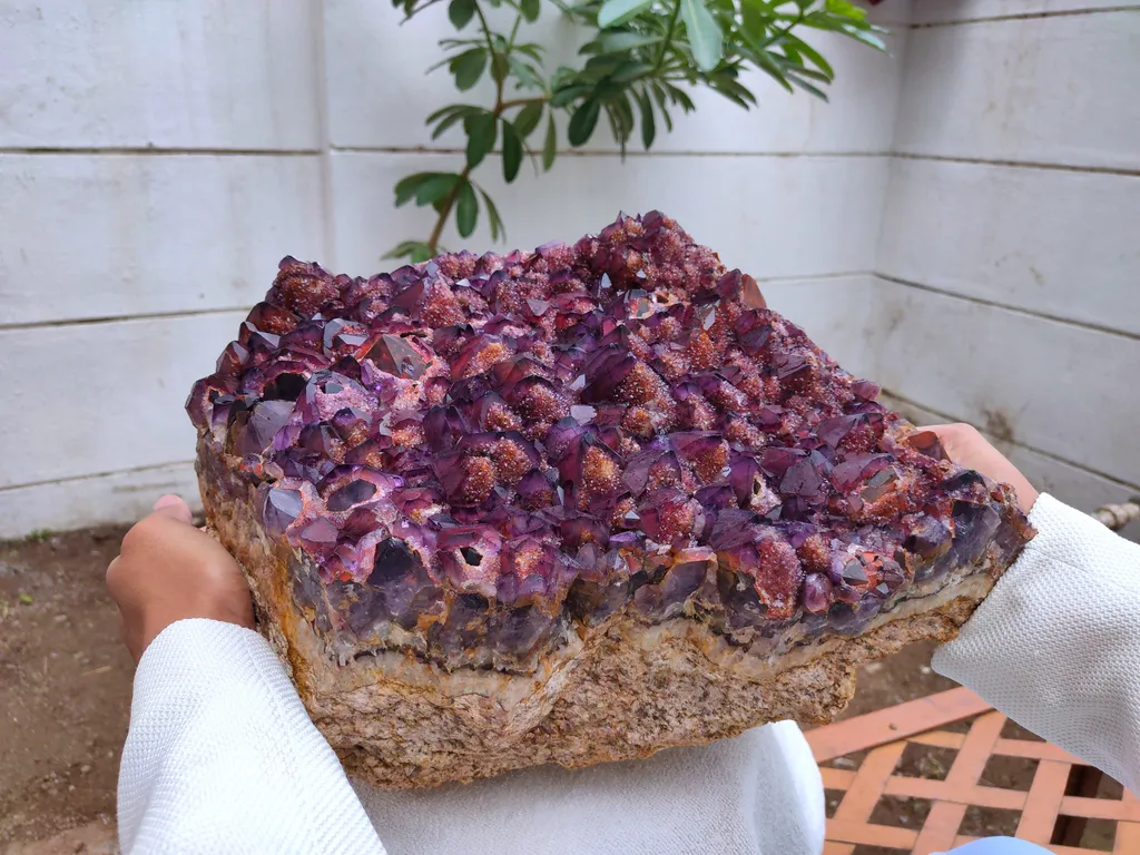 Large Size Alien Amethyst Phantom Quartz Crystal, Auralite Stone - image 2