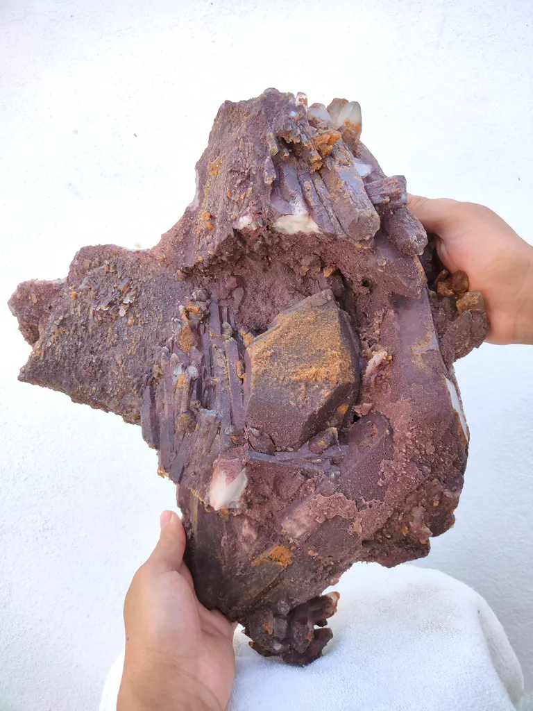 Large Size Red Hematite Quartz, Sunset Quartz with Green Chlorite - image 2