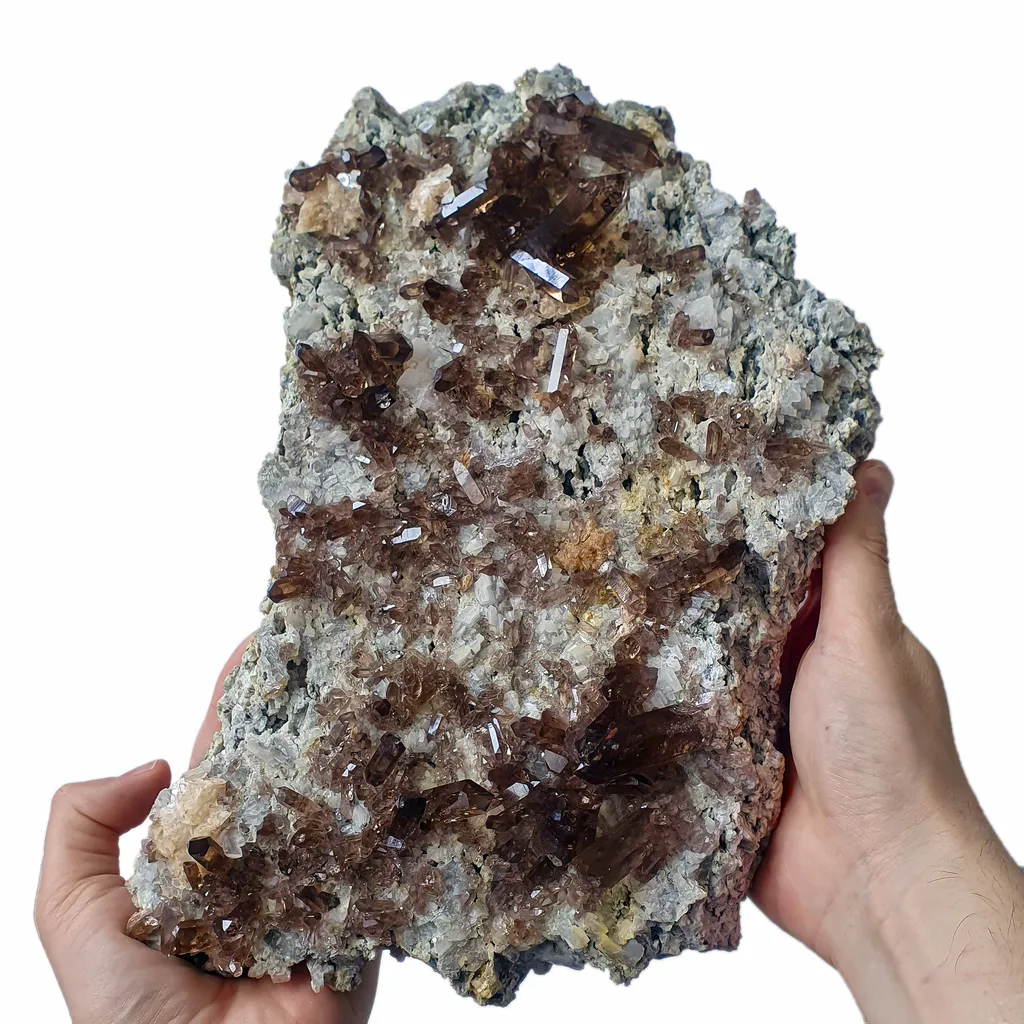 Large Smoky Quartz Crystals plate - Chamonix Mont-Blanc, France - image 3