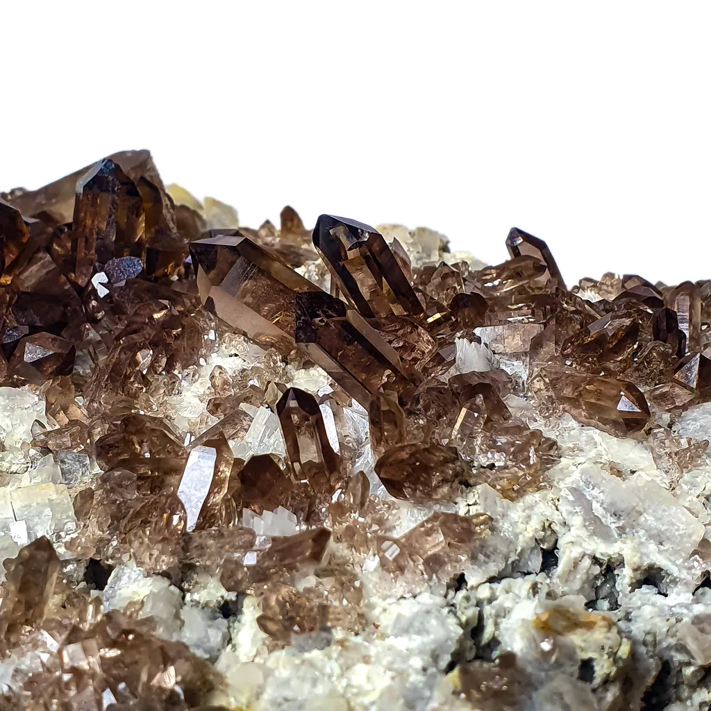 Large Smoky Quartz Crystals plate - Chamonix Mont-Blanc, France - image 7