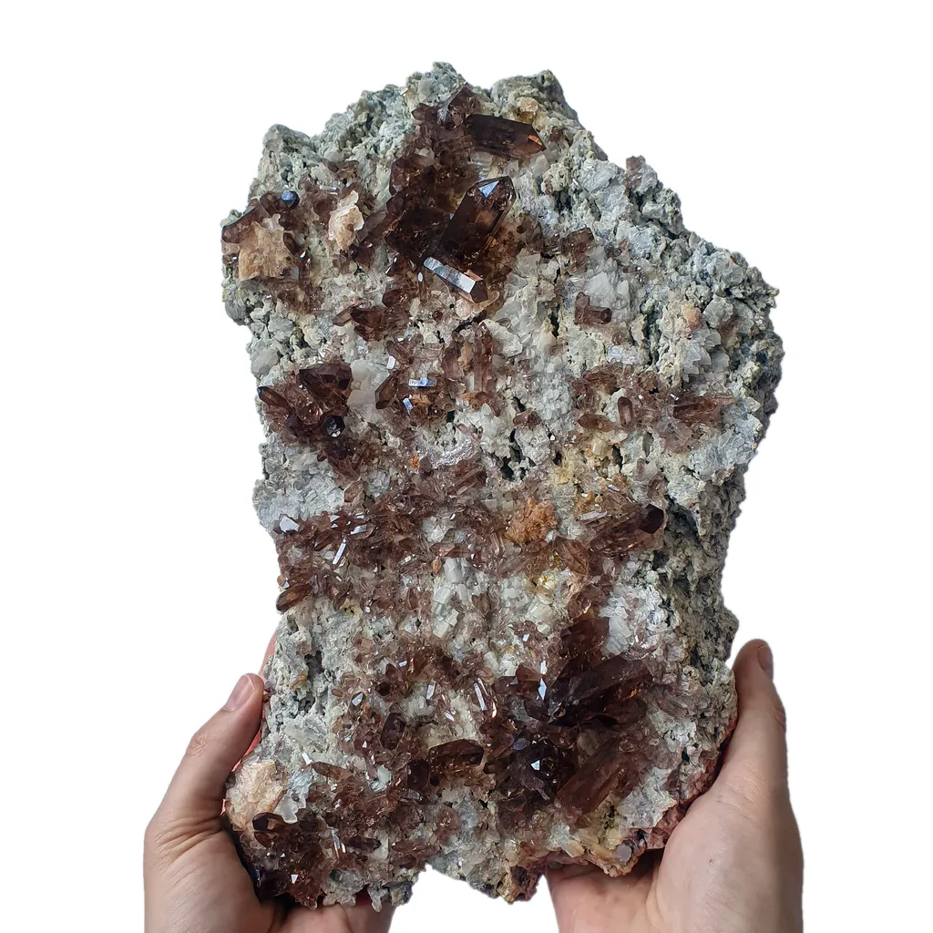 Large Smoky Quartz Crystals plate - Chamonix Mont-Blanc, France - image 8