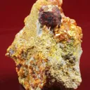 Large, Very Good Lorandite With Orpiment - image 2