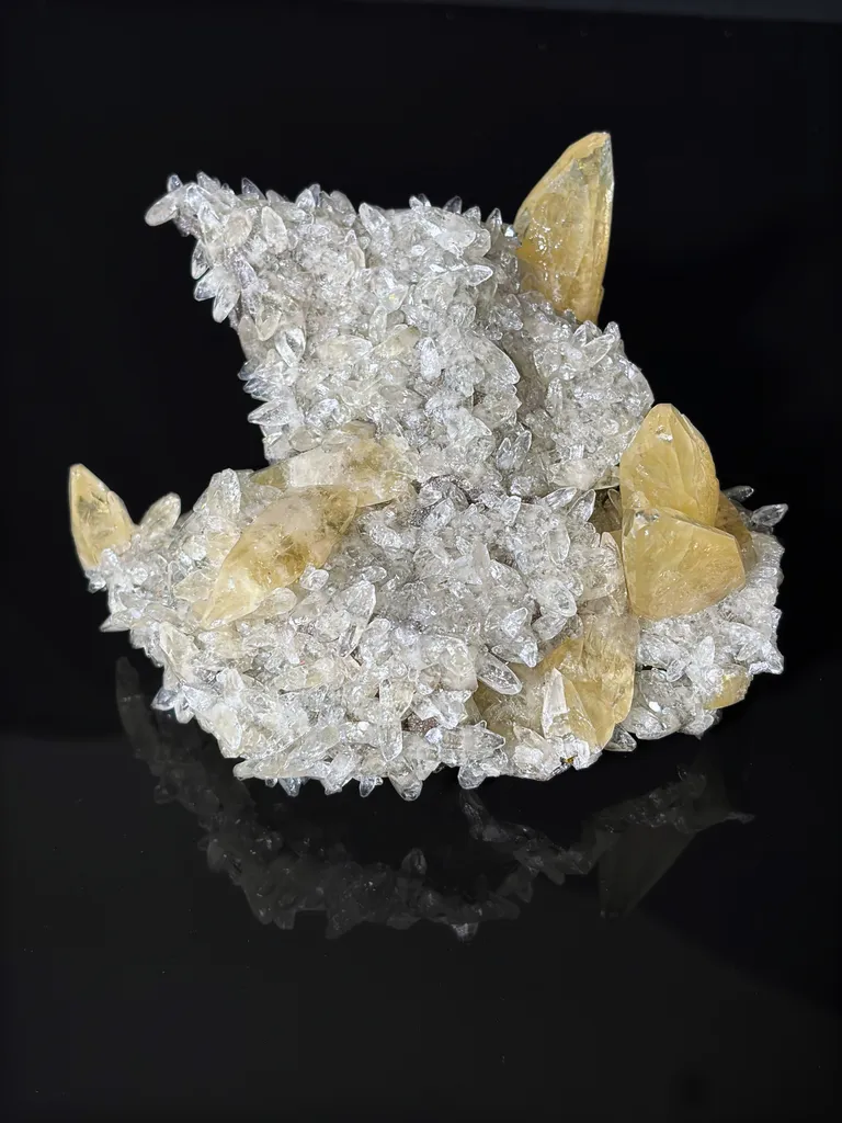 Large Yellow Calcite Specimen from Sweetwater Mine in Missouri, USA image