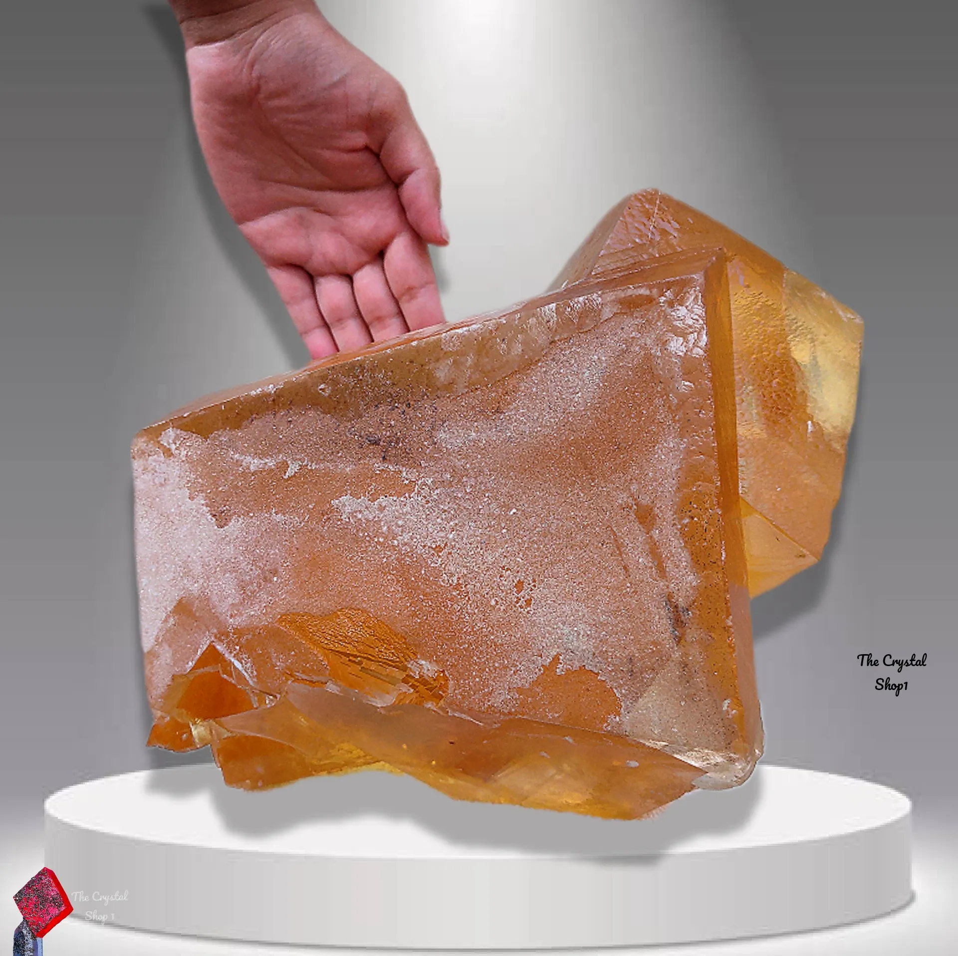 Larger Size Honey Calcite Crystal, Rare Unique Specimen, Meusum Specimen - image 11