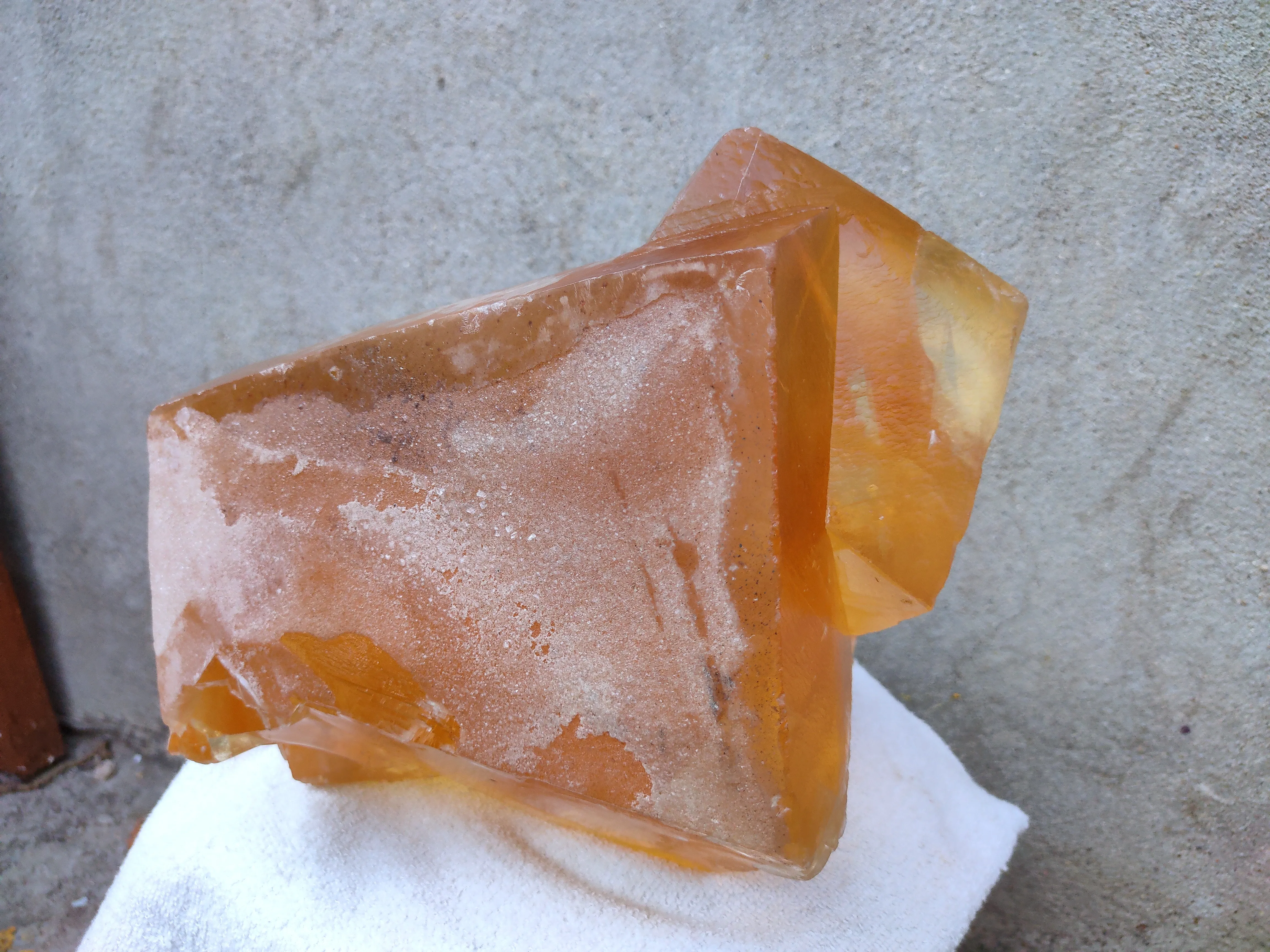 Larger Size Honey Calcite Crystal, Rare Unique Specimen, Meusum Specimen - image 9