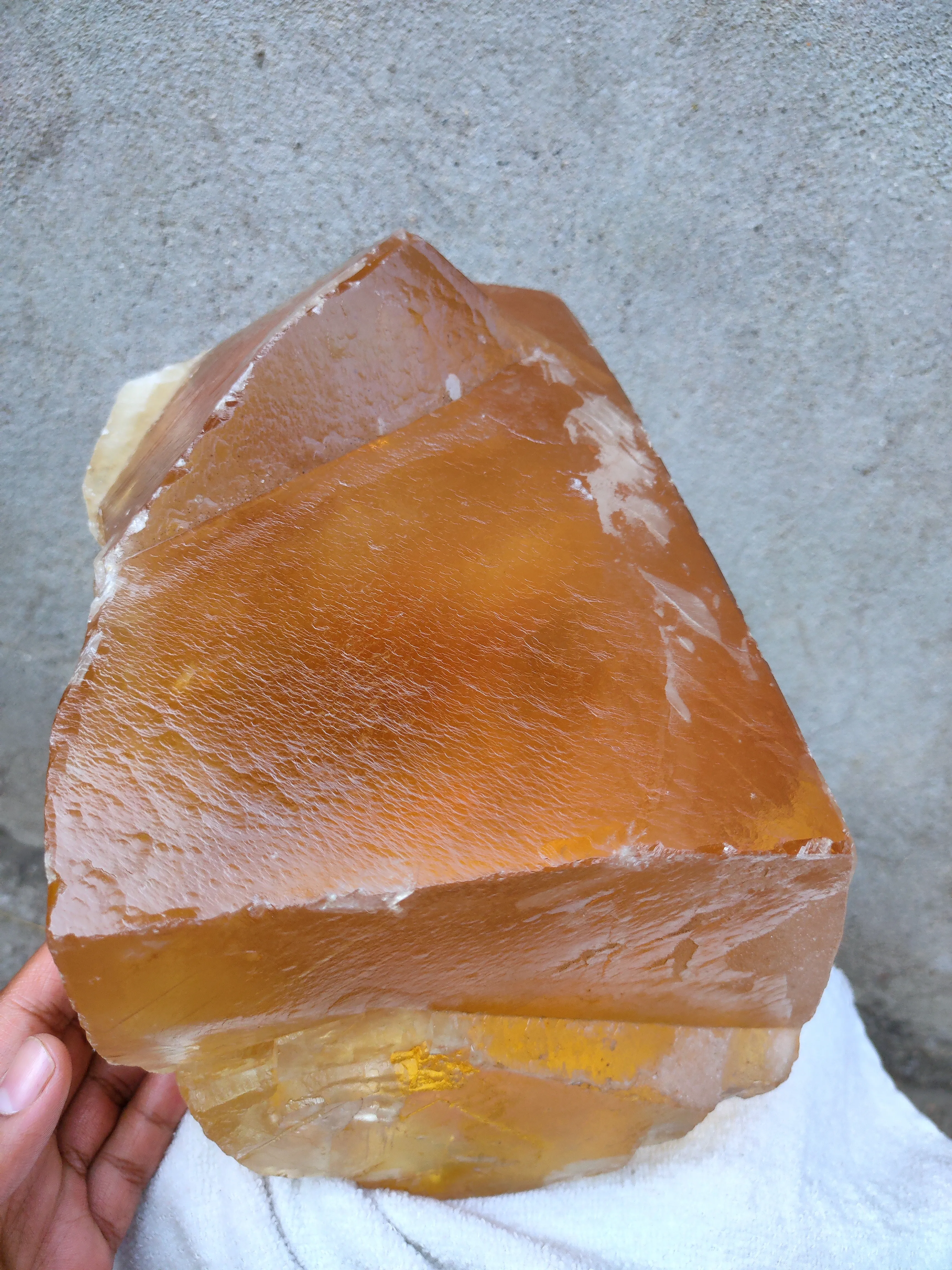 Larger Size Honey Calcite Crystal, Rare Unique Specimen, Meusum Specimen - image 16