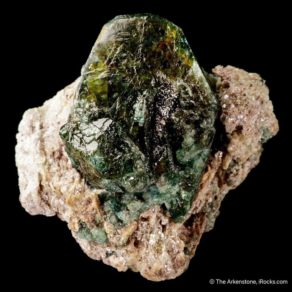 Lazulite on matrix image