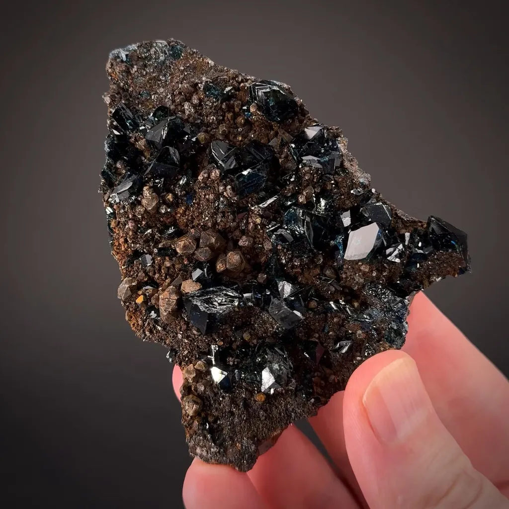 Lazulite on Siderite image