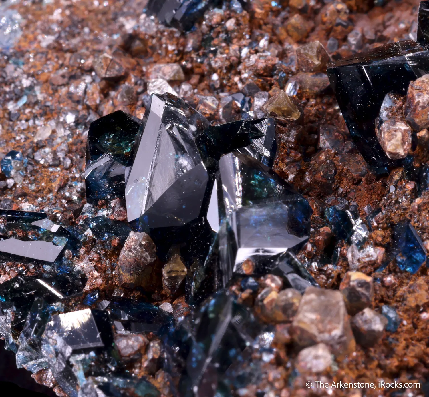 Lazulite on Siderite - image 3