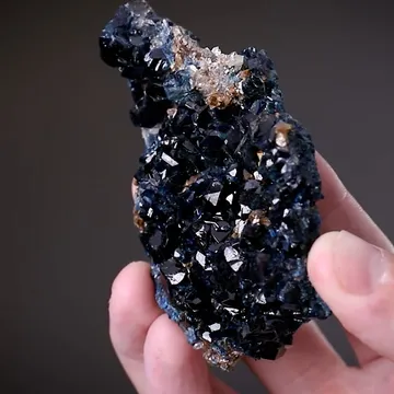 Lazulite with Siderite and Quartz