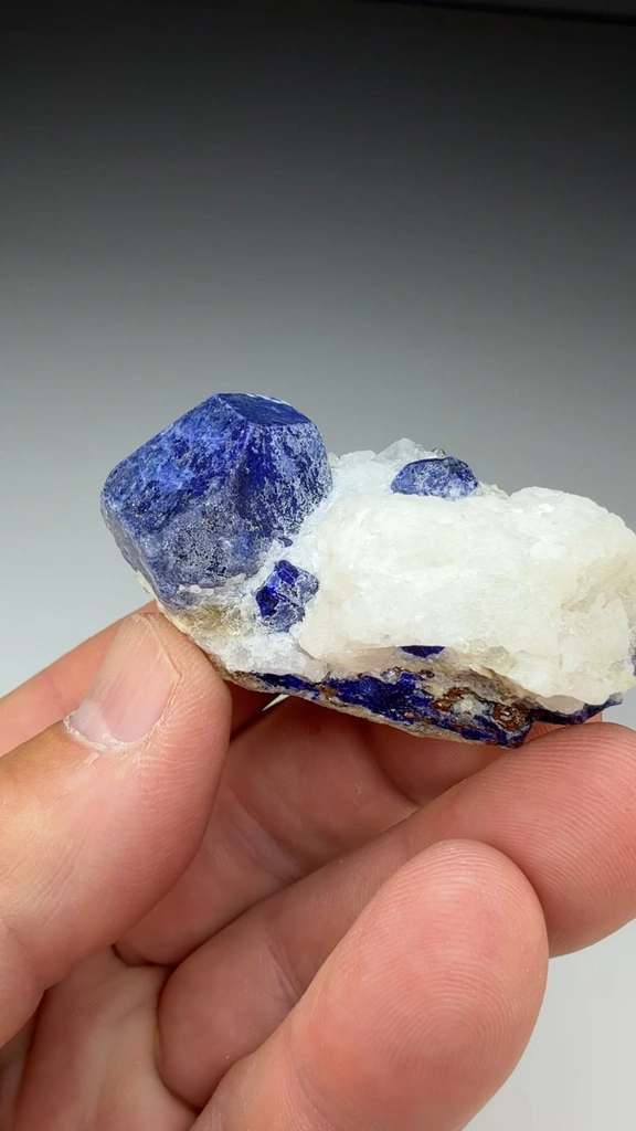 Lazurite from Dar-e-Zu mine, Ladjuar Medam, Sar-e-Sang, Kuran wa Munjan District, Badakhshan, Afghanistan - image 2