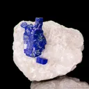 Lazurite (Lapis) ps. Phlogopite on Calcite - image 4