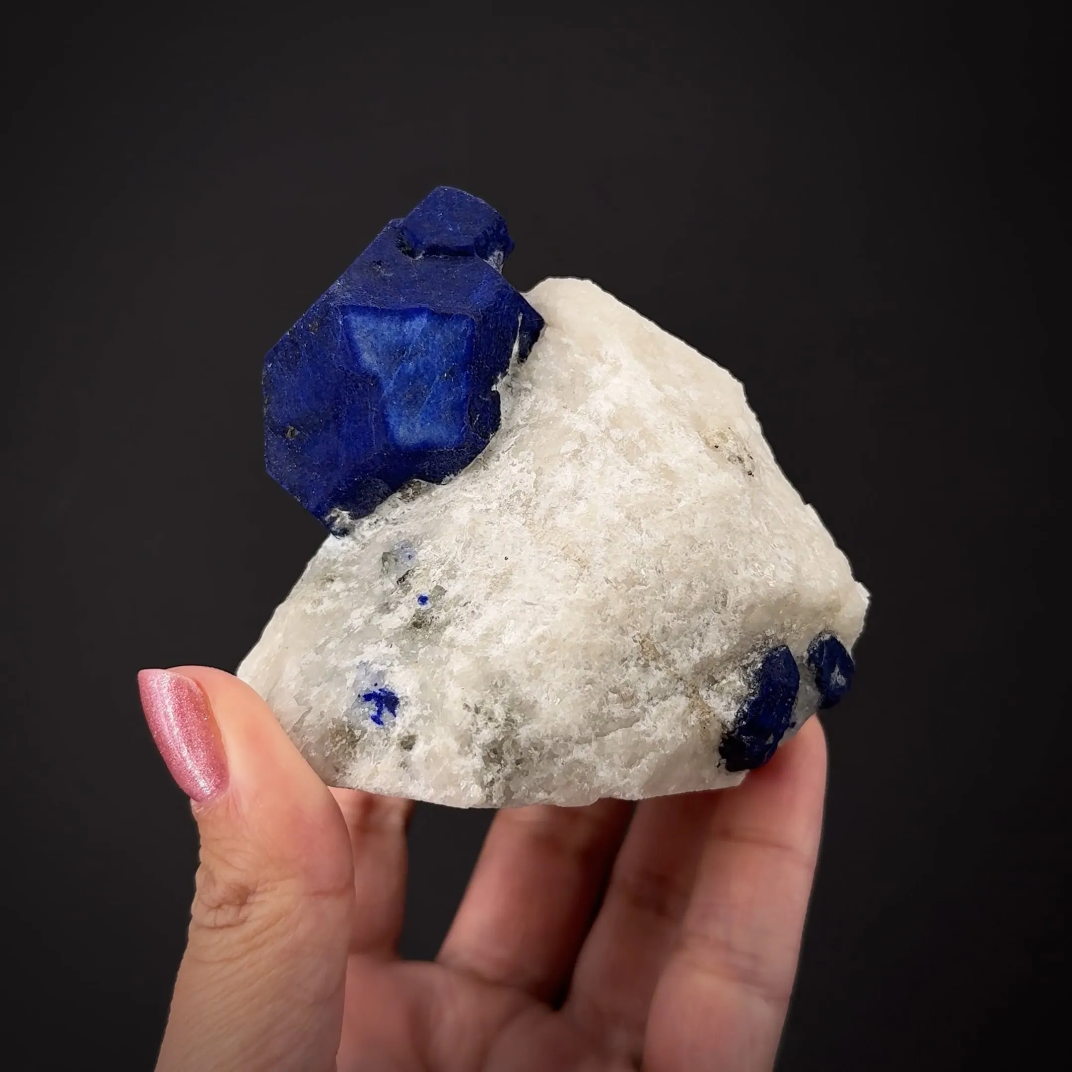 Lazurite on Marble - image 1