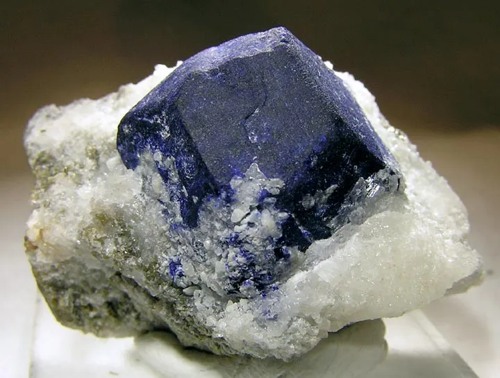 Lazurite, Pyrite, Marble image