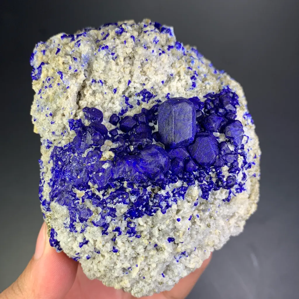 Lazurite with pyrite from Afghanistan badakhshan - image 3