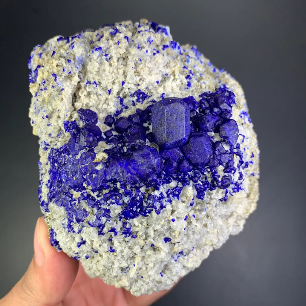 Lazurite with pyrite from Afghanistan badakhshan - image 5