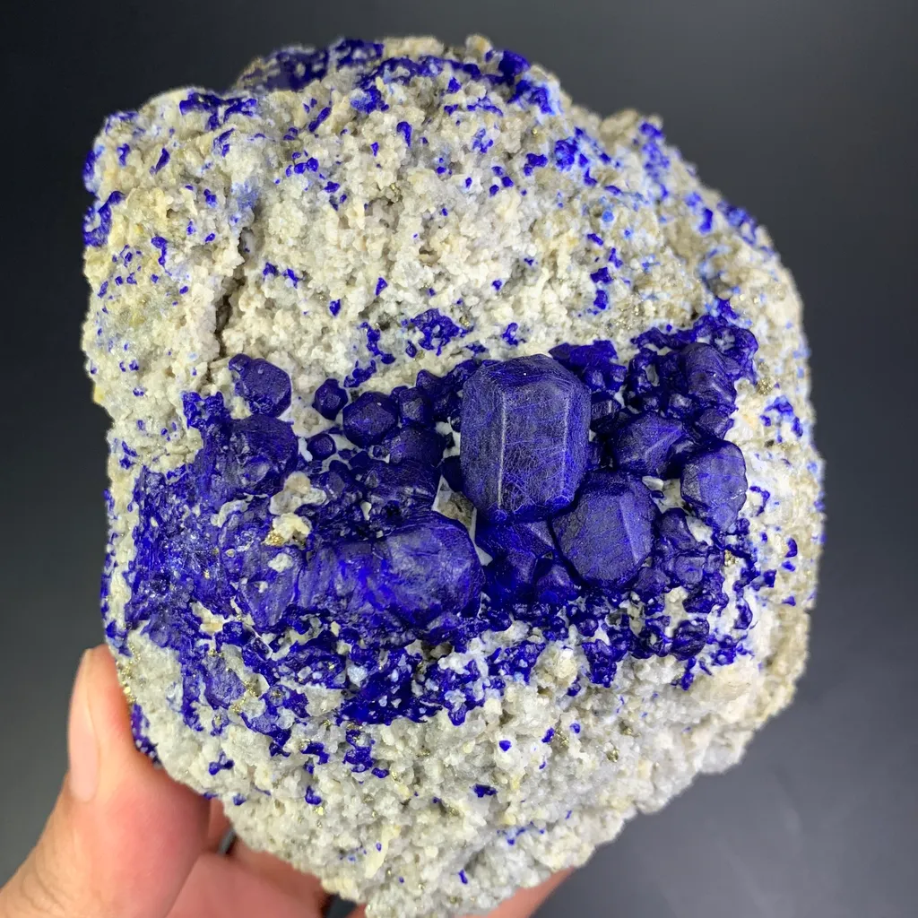 Lazurite with pyrite from Afghanistan badakhshan image