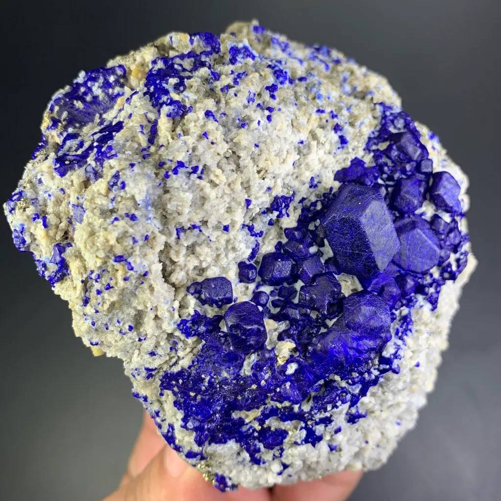 Lazurite with pyrite from Afghanistan badakhshan - image 2