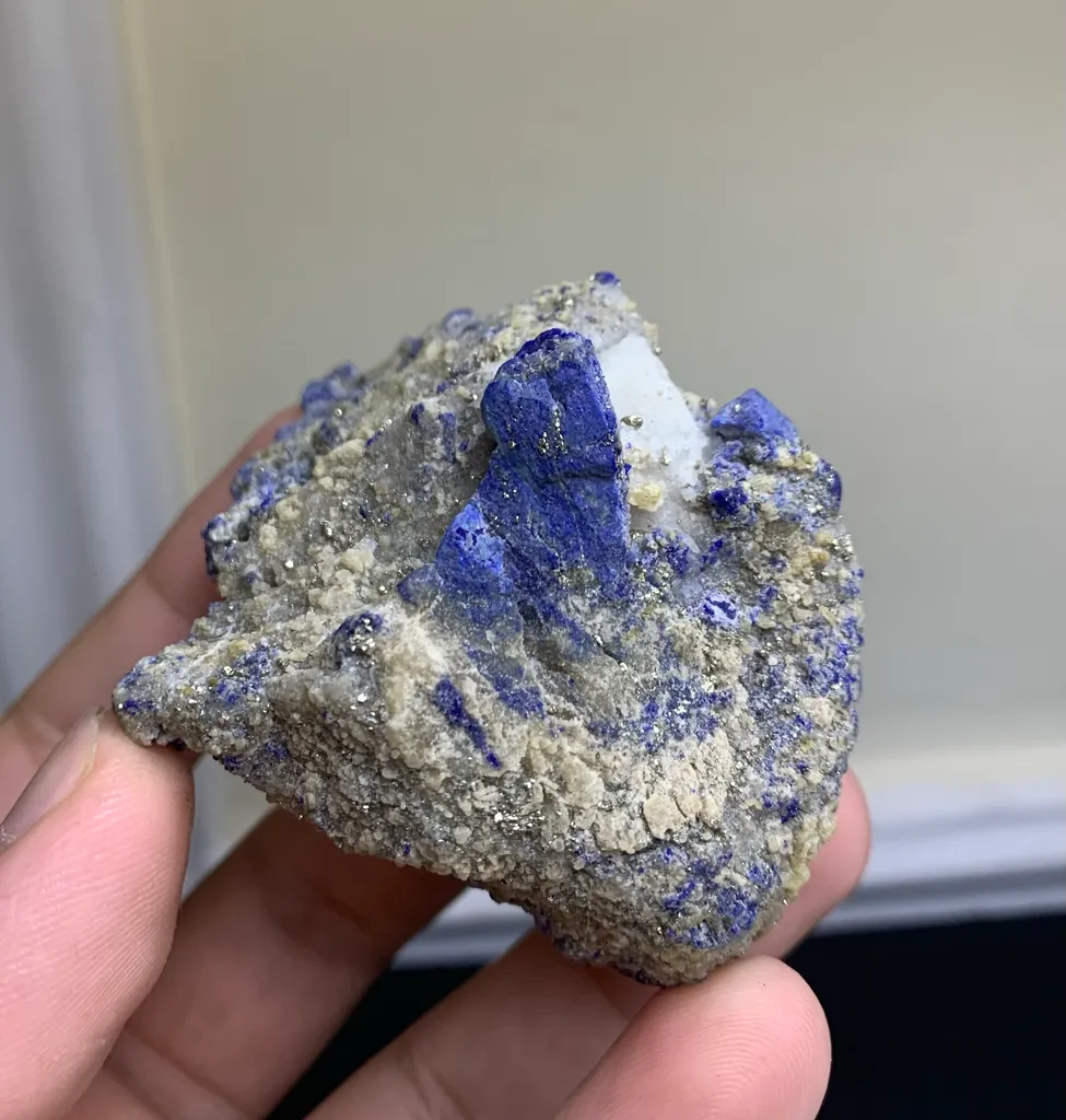Lazurite with Sparkled Pyrite Specimen from Afghanistan image