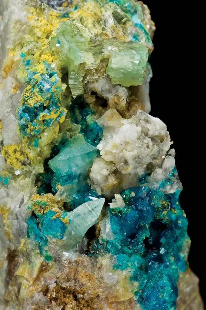 Leadhillite, Caledonite image